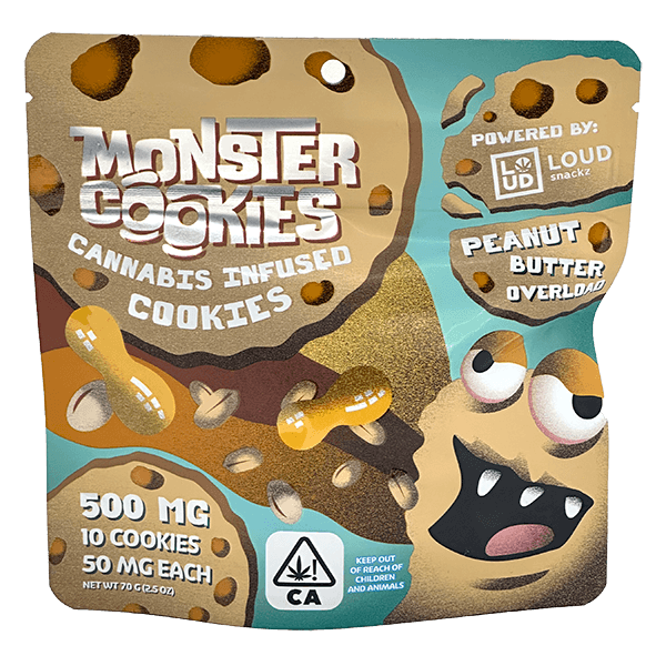 buy monster cookies peanut butter overload cannabis edibles online