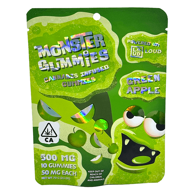 buy monster gummies green apple cannabis edibles online