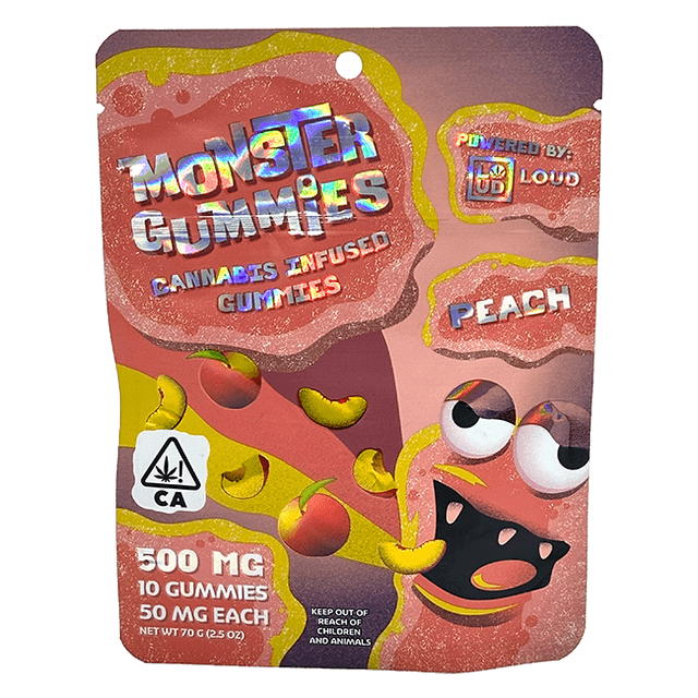 buy monster gummies peach cannabis edibles online